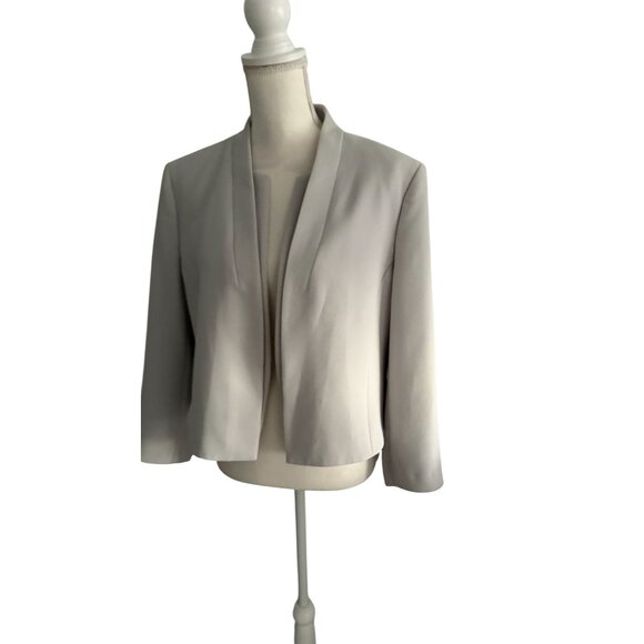 BOSS Jasika Gray Beige Greige Office Blazer Jacket Size US 14 - Picture 11 of 12